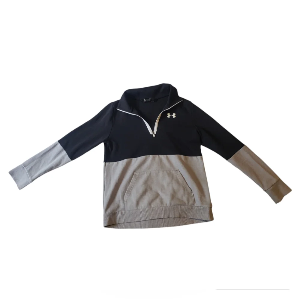 Under Armour black, white, and gray sweatshirt youth Large - Picture 1 of 5